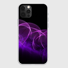 Чехол для iPhone 12 Pro Max с принтом Kondeer в Санкт-Петербурге, Силикон |  | abstraction | dark | lines | purple | spots | абстракция | линии | пятна | темный | фиолетовый