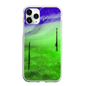 Чехол для iPhone 11 Pro Max матовый с принтом GreenFer в Санкт-Петербурге, Силикон |  | abstraction | art | blue | green | paint | stains | абстракция | арт | зелёный | краска | разводы | синий