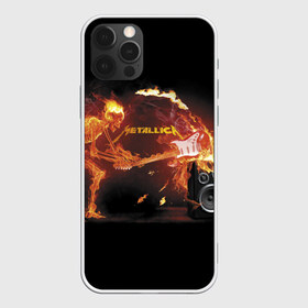 Чехол для iPhone 12 Pro Max с принтом Metallica в Санкт-Петербурге, Силикон |  | fire | flame | guitar | metallica | music | rock | skeleton | skull | trashmetal | гитара | металлика | музыка | огонь | пламя | рок | скелет | череп