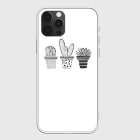 Чехол для iPhone 12 Pro Max с принтом кактусы в Санкт-Петербурге, Силикон |  | Тематика изображения на принте: какиусики | кактус | кактусик | кактусы | кактусы в горшках | милые кактусы | минимализм | три кактуса | чб
