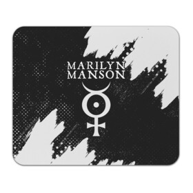 Коврик для мышки прямоугольный с принтом MARILYN MANSON / М. МЭНСОН в Санкт-Петербурге, натуральный каучук | размер 230 х 185 мм; запечатка лицевой стороны | logo | manson | marilyn | music | rock | группа | лого | логотип | логотипы | менсон | мерилин | мерлин | музыка | мэнсон | мэрилин | рок | символ