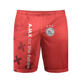 Мужские шорты спортивные с принтом Ajax Amsterdam в Санкт-Петербурге,  |  | ajax | fc ajax | аякс | фк аякс | футбол