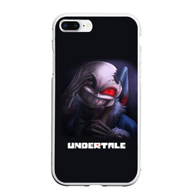 Чехол для iPhone 7Plus/8 Plus матовый с принтом UNDERTALE в Санкт-Петербурге, Силикон | Область печати: задняя сторона чехла, без боковых панелей | sans | undertale | андертале | андертейл | игра | подземная история | подземная сказка | санс | ундертале