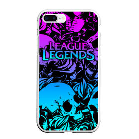 Чехол для iPhone 7Plus/8 Plus матовый с принтом League of Legends в Санкт-Петербурге, Силикон | Область печати: задняя сторона чехла, без боковых панелей | jinx | kda | league | lol | moba | pentakill | riot | rise | rus | skins | варвик | варус | воин | легенд | лига | лол | маг | стрелок | танк | чемпион