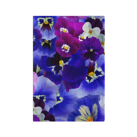 Обложка для паспорта матовая кожа с принтом Акварельные Цветы в Санкт-Петербурге, натуральная матовая кожа | размер 19,3 х 13,7 см; прозрачные пластиковые крепления | flower | flowers | акварель | акварельные цветы | краска | краски | незабудка | рисунок | фиалка | фиалки | цветки | цветочки | цветы