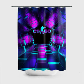 Штора 3D для ванной с принтом CS GO Neon Cubes в Санкт-Петербурге, 100% полиэстер | плотность материала — 100 г/м2. Стандартный размер — 146 см х 180 см. По верхнему краю — пластиковые люверсы для креплений. В комплекте 10 пластиковых колец | beast | counter strike | cs | cs go | csgo | cubes | game | howl | hyper | hyperbeast | logo cs go | neon | аркада | вой | гипер бест | го | игра | компьютерная игра | контр страйк | контра | кс | кс гов | кубы | логотип кс го | неон | оружие 
