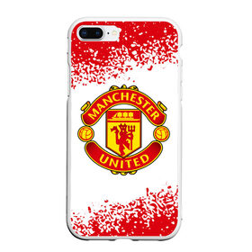 Чехол для iPhone 7Plus/8 Plus матовый с принтом MANCHESTER UNITED в Санкт-Петербурге, Силикон | Область печати: задняя сторона чехла, без боковых панелей | Тематика изображения на принте: club | footbal | logo | manchester | united | знак | клуб | лого | логотип | логотипы | манчестер | символ | символы | форма | футбол | футбольная | футбольный | юнайтед