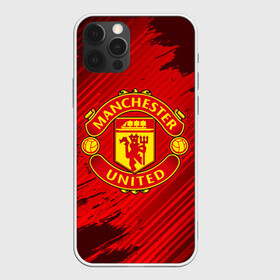 Чехол для iPhone 12 Pro с принтом MANCHESTER UNITED в Санкт-Петербурге, силикон | область печати: задняя сторона чехла, без боковых панелей | club | footbal | logo | manchester | united | знак | клуб | лого | логотип | логотипы | манчестер | символ | символы | форма | футбол | футбольная | футбольный | юнайтед