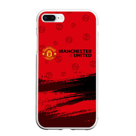 Чехол для iPhone 7Plus/8 Plus матовый с принтом MANCHESTER UNITED в Санкт-Петербурге, Силикон | Область печати: задняя сторона чехла, без боковых панелей | Тематика изображения на принте: club | footbal | logo | manchester | united | знак | клуб | лого | логотип | логотипы | манчестер | символ | символы | форма | футбол | футбольная | футбольный | юнайтед