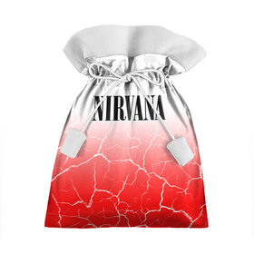 Подарочный 3D мешок с принтом NIRVANA / НИРВАНА в Санкт-Петербурге, 100% полиэстер | Размер: 29*39 см | Тематика изображения на принте: band | cobain | face | kurt | logo | music | nirvana | rock | rocknroll | группа | кобейн | курт | лого | логотип | музыка | музыкальная | нирвана | рожица | рок | рокнролл | символ
