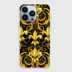 Чехол для iPhone 13 Pro с принтом gold spades в Санкт-Петербурге,  |  | gold | life | versace | vip | абстракция | богатство | в золоте | версаче | версачи | виайпи | вип | золотая | золото | линия | нейтральная | позолоченное | стайл | стиль | текстуры | узоры | шик