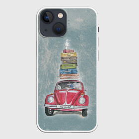 Чехол для iPhone 13 mini с принтом милая машинка в Санкт-Петербурге,  |  | акварель | иллюстрация | машинки | машины | ретро