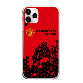 Чехол для iPhone 11 Pro Max матовый с принтом MANCHESTER UNITED в Санкт-Петербурге, Силикон |  | 