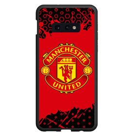 Чехол для Samsung S10E с принтом MANCHESTER UNITED в Санкт-Петербурге, Силикон | Область печати: задняя сторона чехла, без боковых панелей | 