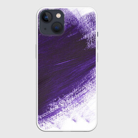 Чехол для iPhone 13 с принтом ФИОЛЕТОВАЯ КРАСКА в Санкт-Петербурге,  |  | акварель | брызги | брызги красок | кляксы | краска | мазки | масляная краска | неон | неоновая | подтеки | пятна | разводы | разноцветный