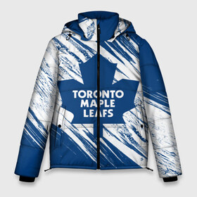 Мужская зимняя куртка 3D с принтом Toronto Maple Leafs в Санкт-Петербурге, верх — 100% полиэстер; подкладка — 100% полиэстер; утеплитель — 100% полиэстер | длина ниже бедра, свободный силуэт Оверсайз. Есть воротник-стойка, отстегивающийся капюшон и ветрозащитная планка. 

Боковые карманы с листочкой на кнопках и внутренний карман на молнии. | Тематика изображения на принте: hockey | maple leafs | nhl | toronto | toronto maple leafs | usa | мейпл лифс | нхл | спорт | сша | торонто | торонто мейпл лифс | хоккей | шайба