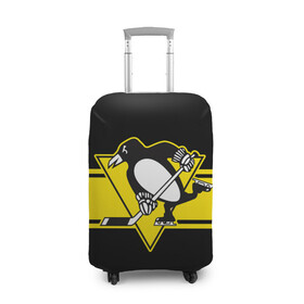 Чехол для чемодана 3D с принтом Pittsburgh Penguins Cl. в Санкт-Петербурге, 86% полиэфир, 14% спандекс | двустороннее нанесение принта, прорези для ручек и колес | hockey | nhl | penguins | pittsburg | pittsburgh | pittsburgh penguins | usa | нхл | пингвинз | питтсбург | питтсбург пингвинз | спорт | сша | хоккей | шайба