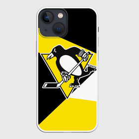 Чехол для iPhone 13 mini с принтом Pittsburgh Penguins Exclusive в Санкт-Петербурге,  |  | hockey | nhl | penguins | pittsburg | pittsburgh | pittsburgh penguins | usa | нхл | пингвинз | питтсбург | питтсбург пингвинз | спорт | сша | хоккей | шайба