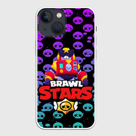 Чехол для iPhone 13 mini с принтом brawl stars вольт в Санкт-Петербурге,  |  | 8 bit | bibi | brawl stars | colt | crow | el brown | leon | leon shark | max | mecha | mecha crow | mr.p | sally leon | shark | virus 8 bit | берли | биби | бравл старс | ворон | кольт | леон | макс | шелли