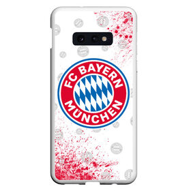 Чехол для Samsung S10E с принтом FC BAYERN БАВАРИЯ в Санкт-Петербурге, Силикон | Область печати: задняя сторона чехла, без боковых панелей | bayern | club | fc | footbal | logo | бавария | знак | клуб | лого | логотип | логотипы | символ | символы | форма | футбол | футбольная | футбольный