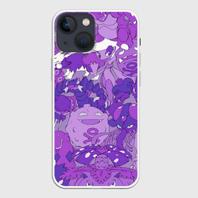 Чехол для iPhone 13 mini с принтом Фиолетовые покемоны в Санкт-Петербурге,  |  | pokemon | pokemon go | арт | ночной покемон | ночные покемоны | покемон | покемоны | рисунок | сумеречные покемоны | сумеречный покемон | фиолетовый