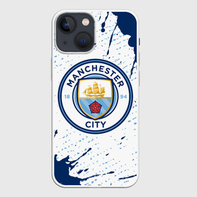 Чехол для iPhone 13 mini с принтом MANCHESTER CITY Манчестер Сити в Санкт-Петербурге,  |  | city | club | footbal | logo | manchester | знак | клуб | логотип | логотипы | манчестер | символ | символы | сити | форма | футбол | футбольная | футбольный