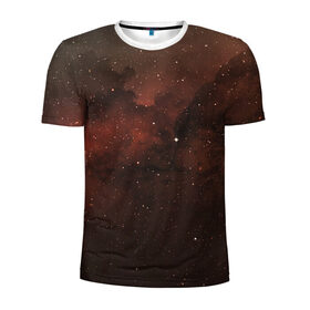 Мужская футболка 3D спортивная с принтом Космос в Санкт-Петербурге, 100% полиэстер с улучшенными характеристиками | приталенный силуэт, круглая горловина, широкие плечи, сужается к линии бедра | звездное небо | звезды | космос | минимализм | рисунок