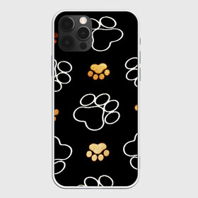 Чехол для iPhone 12 Pro Max с принтом Лапки в Санкт-Петербурге, Силикон |  | animal | животные | лапки | лапы | следы лап | собачьи следы | текстуры