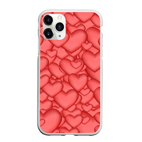 Чехол для iPhone 11 Pro матовый с принтом Сердечки в Санкт-Петербурге, Силикон |  | love | любовь | сердечки | сердце