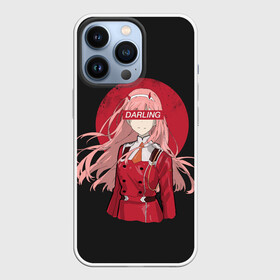 Чехол для iPhone 13 Pro с принтом Darling Zero Two Black в Санкт-Петербурге,  |  | 002 | ahegao | anime | darling | franx | franxx | girl | girls | in | senpai | the | two | waifu | zero | zerotwo | аниме | ахегао | вайфу | девушка | семпай | сенпай | тян