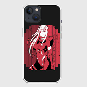 Чехол для iPhone 13 с принтом Zero Two в костюме в Санкт-Петербурге,  |  | 002 | ahegao | anime | darling | franx | franxx | girl | girls | in | senpai | the | two | waifu | zero | zerotwo | аниме | ахегао | вайфу | девушка | семпай | сенпай | тян