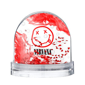 Снежный шар с принтом NIRVANA / НИРВАНА в Санкт-Петербурге, Пластик | Изображение внутри шара печатается на глянцевой фотобумаге с двух сторон | band | cobain | face | kurt | logo | music | nirvana | rock | rocknroll | группа | кобейн | курт | лого | логотип | музыка | музыкальная | нирвана | рожица | рок | рокнролл | символ