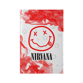Обложка для паспорта матовая кожа с принтом NIRVANA / НИРВАНА в Санкт-Петербурге, натуральная матовая кожа | размер 19,3 х 13,7 см; прозрачные пластиковые крепления | Тематика изображения на принте: band | cobain | face | kurt | logo | music | nirvana | rock | rocknroll | группа | кобейн | курт | лого | логотип | музыка | музыкальная | нирвана | рожица | рок | рокнролл | символ