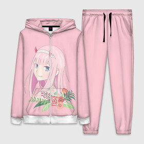 Женский костюм 3D с принтом Pink Zero Two в Санкт-Петербурге,  |  | 002 | 02 | ahegao | anime | darling | franx | franxx | girl | girls | in | senpai | the | two | waifu | zero | zerotwo | аниме | ахегао | вайфу | девушка | семпай | сенпай | тян