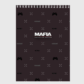 Скетчбук с принтом Mafia Definitive Edition в Санкт-Петербурге, 100% бумага
 | 48 листов, плотность листов — 100 г/м2, плотность картонной обложки — 250 г/м2. Листы скреплены сверху удобной пружинной спиралью | city | definitive | edition | heaven | lost | mafia | mlg | of | the | tommy | игра | лого | мафия | трилогия