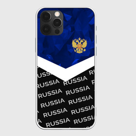 Чехол для iPhone 12 Pro с принтом RUSSIA | BLUE DIAMOND в Санкт-Петербурге, силикон | область печати: задняя сторона чехла, без боковых панелей | russia | sport | герб | империя | имперский | патриот | патриотизм | российская | россия | русский | спорт | страны | флаг | я русский