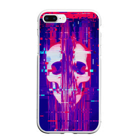Чехол для iPhone 7Plus/8 Plus матовый с принтом Skull glitch в Санкт-Петербурге, Силикон | Область печати: задняя сторона чехла, без боковых панелей | color | fashion | glitch | jaw | skull | vanguard | авангард | глитч | мода | пасть | цвет | череп