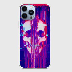 Чехол для iPhone 13 Pro Max с принтом Skull glitch в Санкт-Петербурге,  |  | color | fashion | glitch | jaw | skull | vanguard | авангард | глитч | мода | пасть | цвет | череп