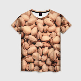 Женская футболка 3D с принтом Фисташки в Санкт-Петербурге, 100% полиэфир ( синтетическое хлопкоподобное полотно) | прямой крой, круглый вырез горловины, длина до линии бедер | cool | nut | nuts | pistachio | pistachios | seeds | орех | орехи | прикольная | семечки | фисташка | фисташки