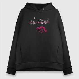 Женское худи Oversize хлопок с принтом LIL PEEP (front & back) в Санкт-Петербурге, френч-терри — 70% хлопок, 30% полиэстер. Мягкий теплый начес внутри —100% хлопок | боковые карманы, эластичные манжеты и нижняя кромка, капюшон на магнитной кнопке | lil peep | lil peep art | logo lil peep | love | rap | альбомы | лил пип | лове | лого | логтип | любовь | музыка | музыкант | паук | певец | рэп | рэпер | скорпион