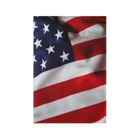 Обложка для паспорта матовая кожа с принтом США | USA в Санкт-Петербурге, натуральная матовая кожа | размер 19,3 х 13,7 см; прозрачные пластиковые крепления | states | united | usa | америка | америки | герб | северная | соединенные | сша | флаг | штаты | южная