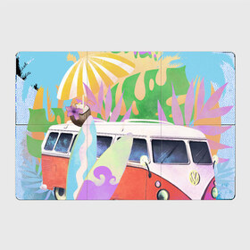 Магнитный плакат 3Х2 с принтом летнее настроение в Санкт-Петербурге, Полимерный материал с магнитным слоем | 6 деталей размером 9*9 см | активный отдых | жара | лето | море | океан | пляж | путешествие | серфинг | солнце | тропики | фургон