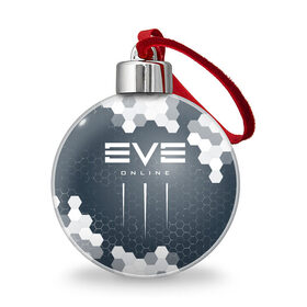 Ёлочный шар с принтом EVE ONLINE / ИВ ОНЛАЙН в Санкт-Петербурге, Пластик | Диаметр: 77 мм | echo | echoes | eve | game | games | logo | online | space | ев онлайн | ев эхо | еве | ив онлайн | ив эхо | игра | игры | космос | лого | логотип | логотипы | онлайн | символ | символы | эхо | эхос