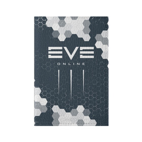 Обложка для паспорта матовая кожа с принтом EVE ONLINE / ИВ ОНЛАЙН в Санкт-Петербурге, натуральная матовая кожа | размер 19,3 х 13,7 см; прозрачные пластиковые крепления | echo | echoes | eve | game | games | logo | online | space | ев онлайн | ев эхо | еве | ив онлайн | ив эхо | игра | игры | космос | лого | логотип | логотипы | онлайн | символ | символы | эхо | эхос