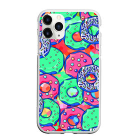 Чехол для iPhone 11 Pro матовый с принтом Donuts в Санкт-Петербурге, Силикон |  | colorful | donuts | patterns | sweet | texture | пончики | разноцветный | сладкое | текстура | узоры