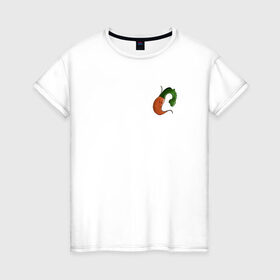 Женская футболка хлопок с принтом Грустная морковка в Санкт-Петербурге, 100% хлопок | прямой крой, круглый вырез горловины, длина до линии бедер, слегка спущенное плечо | 