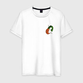 Мужская футболка хлопок с принтом Грустная морковка в Санкт-Петербурге, 100% хлопок | прямой крой, круглый вырез горловины, длина до линии бедер, слегка спущенное плечо. | Тематика изображения на принте: 