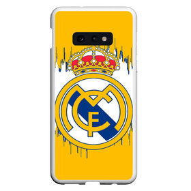 Чехол для Samsung S10E с принтом REAL MADRID. в Санкт-Петербурге, Силикон | Область печати: задняя сторона чехла, без боковых панелей | Тематика изображения на принте: fc | football | football club | real madrid | sport | испанский футбольный клуб | лучший футбольный клуб xx века | мадрид | реал мадрид | спорт | уефа | униформа | фирменные цвета | фифа | фк | футбол | футбольный клуб