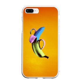 Чехол для iPhone 7Plus/8 Plus матовый с принтом Синий банан в Санкт-Петербурге, Силикон | Область печати: задняя сторона чехла, без боковых панелей | банан | без надписей | вкус | дизайн | еда | картинки | кожура | контраст | креатив | летняя | минимализм | необычный | прикол | рыжая | синий | сиреневая | теплая | фрукт | цветная | яркая