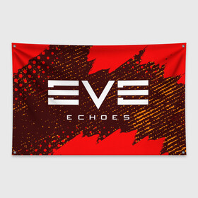 Флаг-баннер с принтом EVE ECHOES ИВ ЭХО в Санкт-Петербурге, 100% полиэстер | размер 67 х 109 см, плотность ткани — 95 г/м2; по краям флага есть четыре люверса для крепления | echo | echoes | eve | game | games | logo | online | space | ев онлайн | ев эхо | еве | ив онлайн | ив эхо | игра | игры | космос | лого | логотип | логотипы | онлайн | символ | символы | эхо | эхос